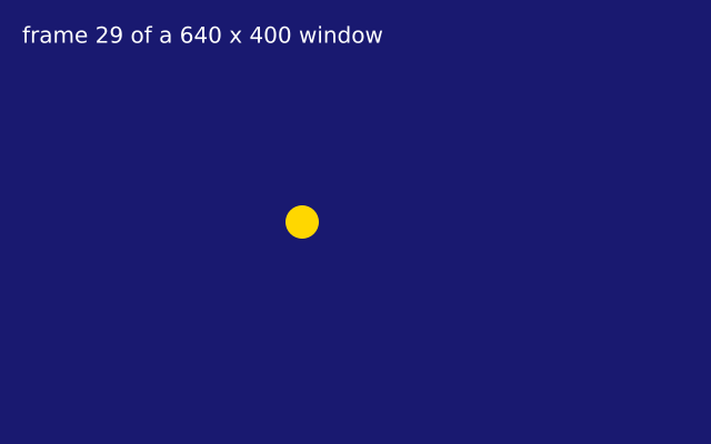 setup() once, draw() every frame