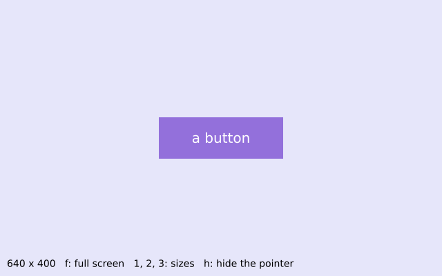 The window: cursor, size and full screen