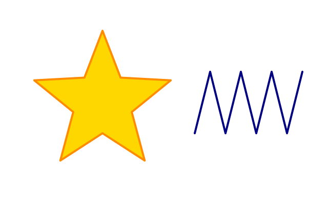 A star from vertices