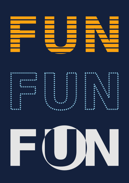 Text as geometry: one word, three ways (studio 5)