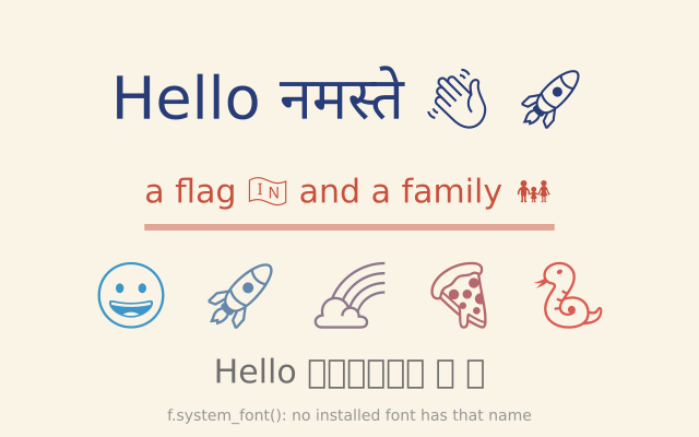 Letters from other fonts